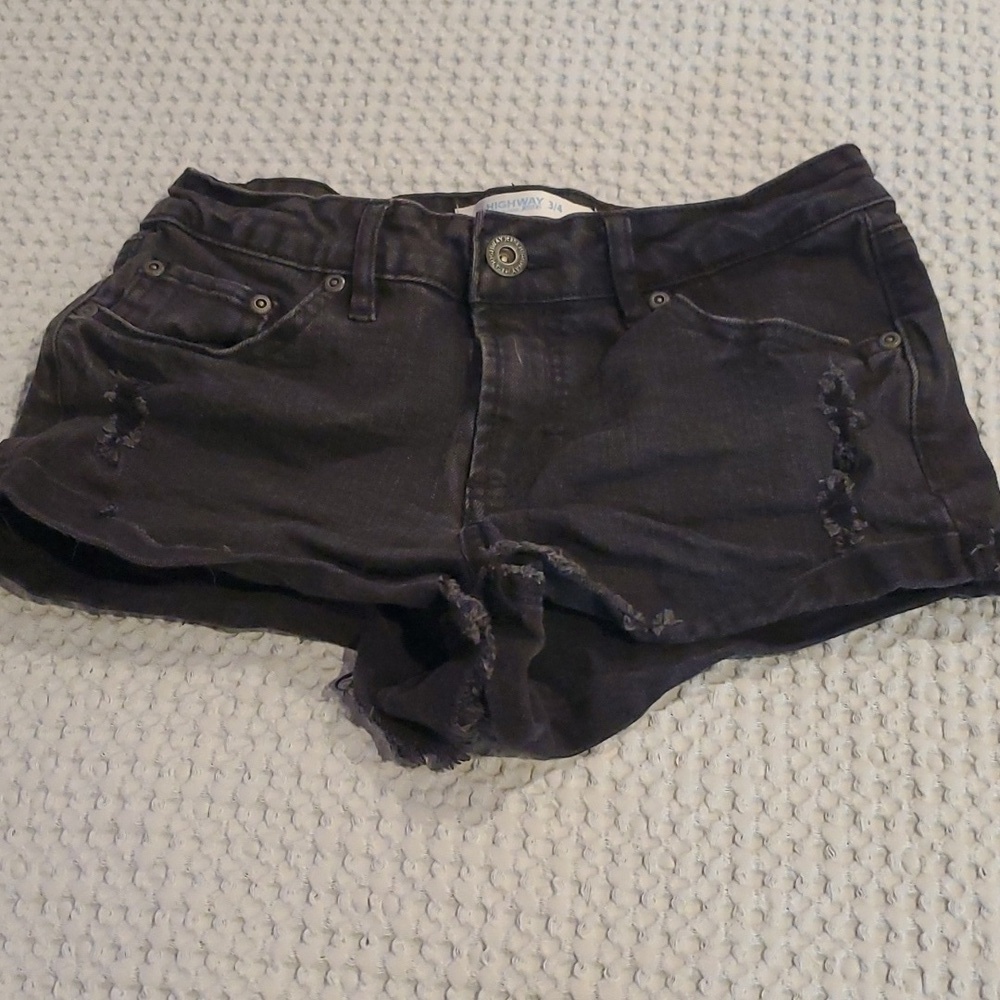 Highway Distressed Jean Shorts Size 3/4